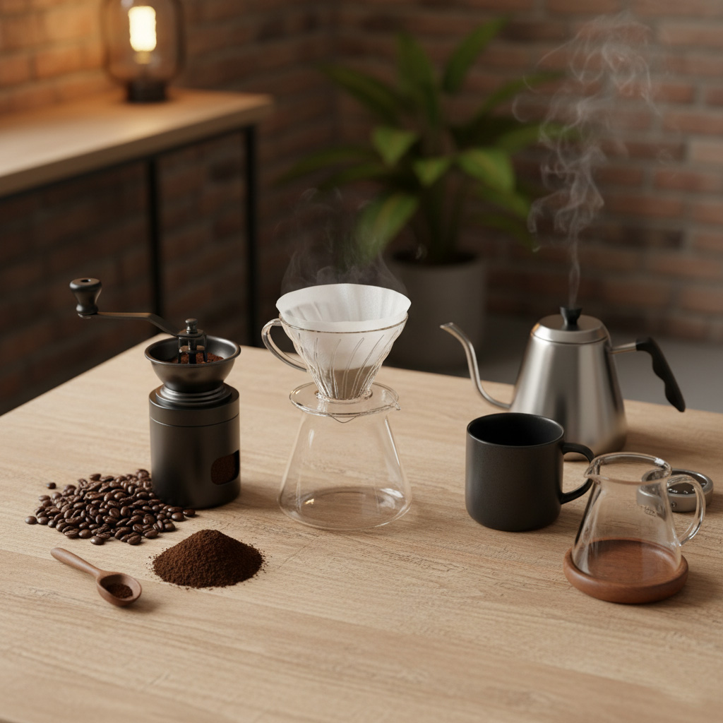 Tools for Brewing V60 Coffee