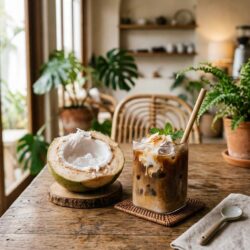 Resep Es Kopi Susu Kelapa